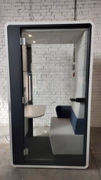 Budka do wideokonferencji Hushoffice hushHybrid, biała / szara