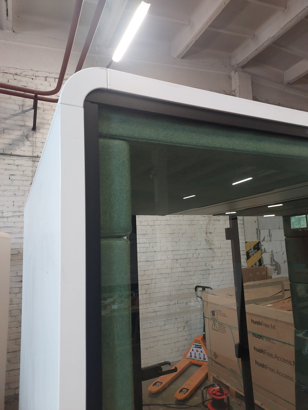 Budka do spotkań Hushoffice hushMeet 4-os., biała / zielona