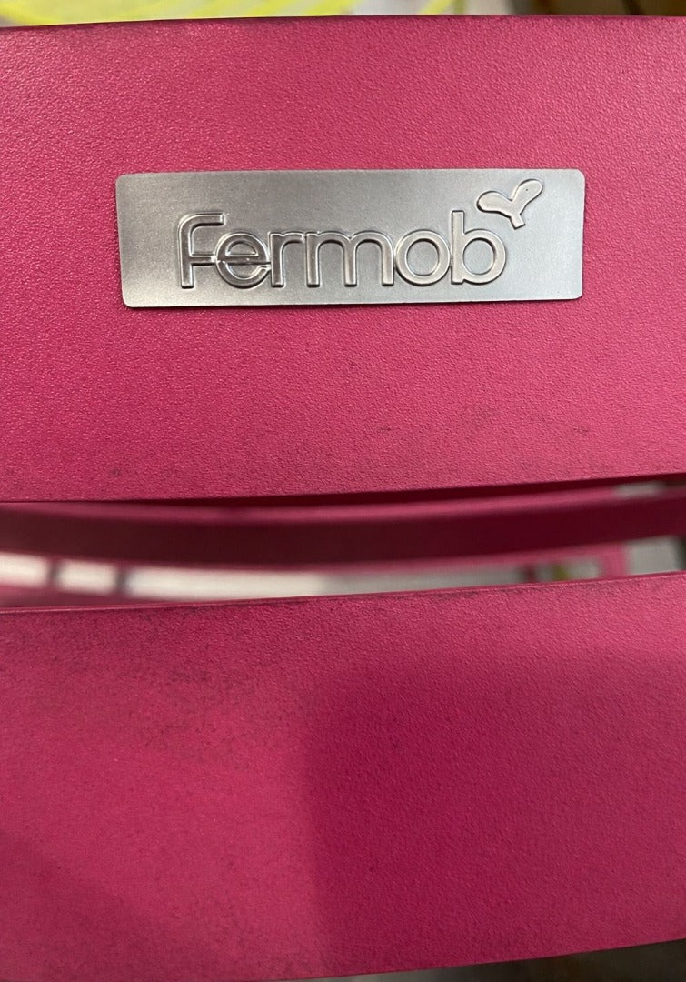 Krzesło metalowe B Fermob 50x45 różowy pastelowy